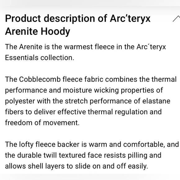 ARCTERYX MENS ARENITE XXL BLUE TETRA FULL ZIP NWOT RARE HOODY. ULTRA COMFY GEAR! - Picture 6 of 15